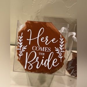 acrylic flower girl box